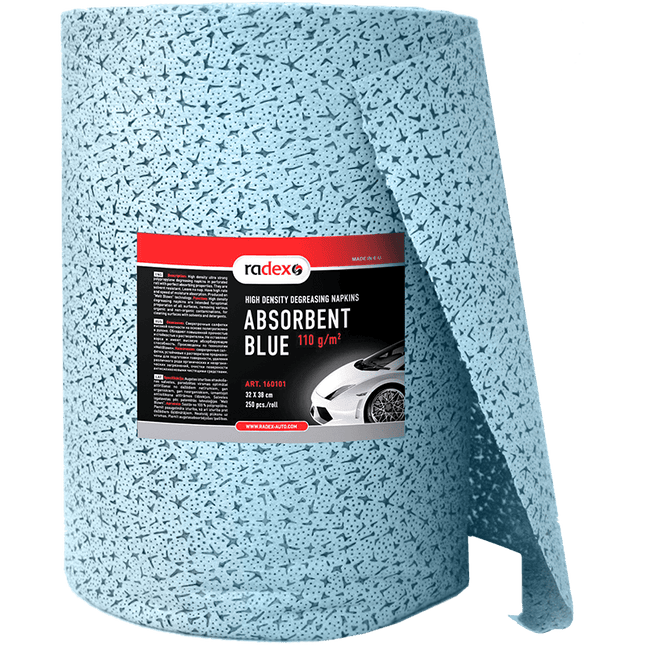 RADEX degreasing - absorbent wipes