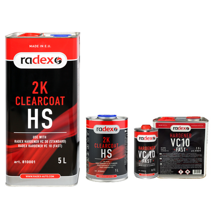 RADEX HS 2K clearcoat with hardener