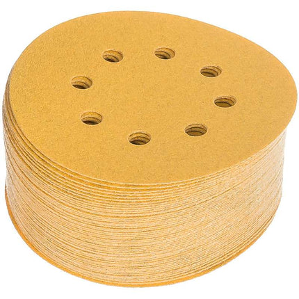 RADEX GOLD sandpaper discs, 125mm, 8 holes