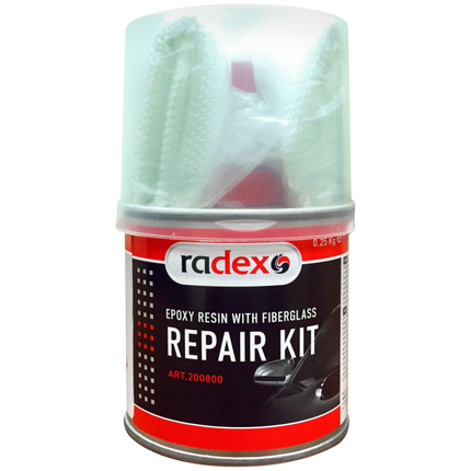 RADEX REPAIR KIT 2k polyester resin with glass fibre fabric
