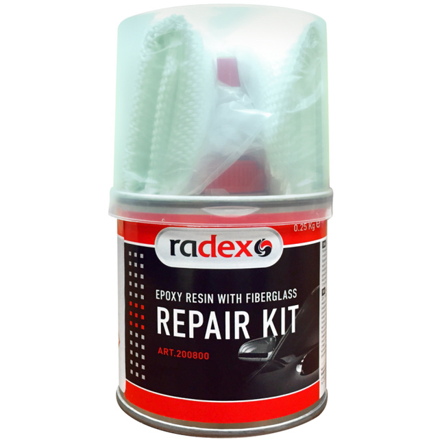 RADEX REPAIR KIT 2k polyester resin with glass fibre fabric