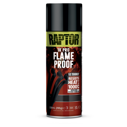 U-POL Raptor 1K PRO Flame Proof Heat Resistant Paint